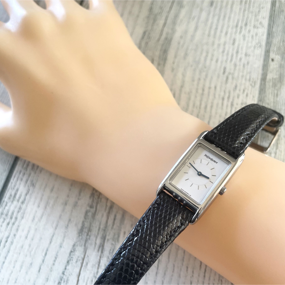 美品】Yves Saint Laurent 腕時計 レディース スクエア - 腕時計