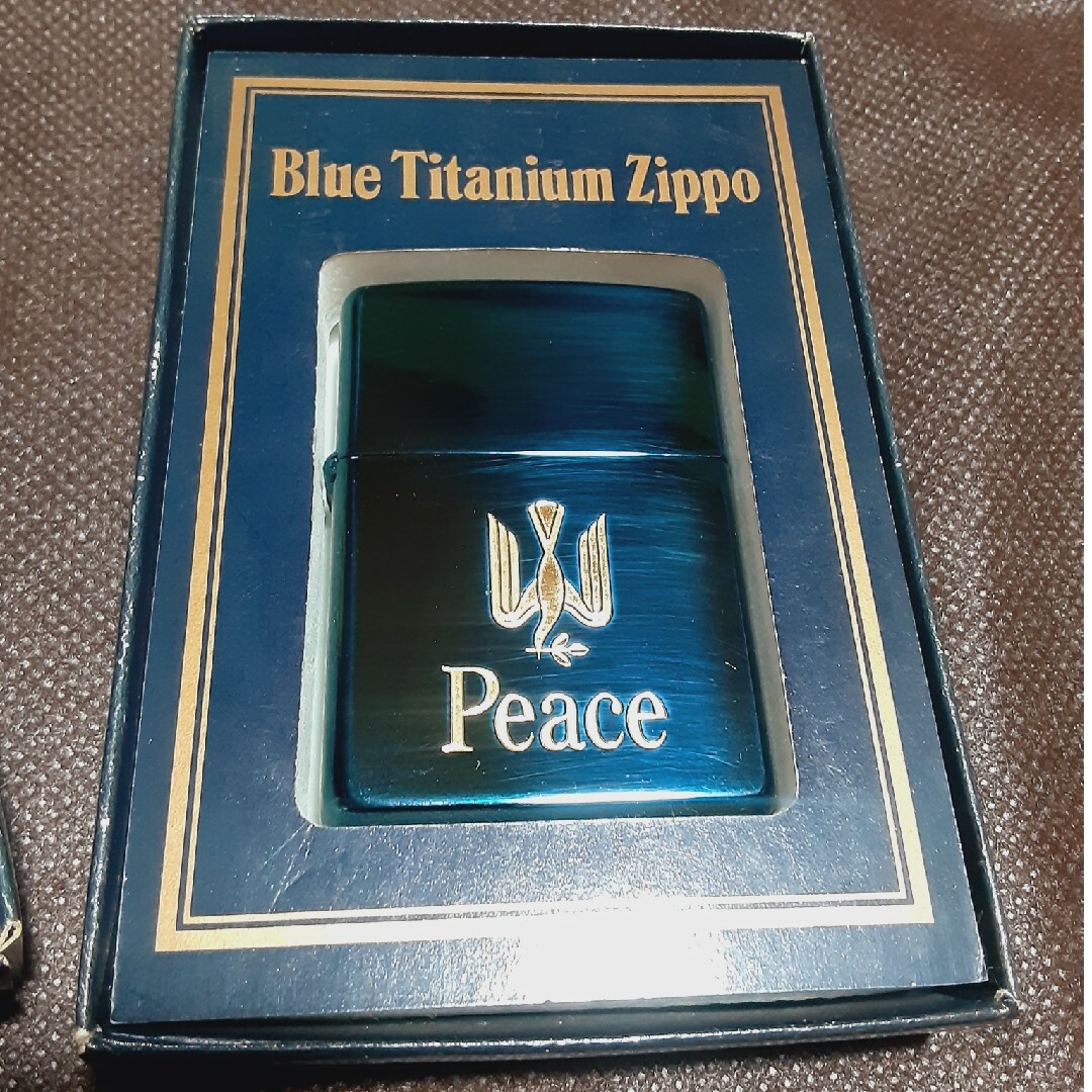 zippo　peace　ブルーチタン　懸賞品　ジッポ　ジッポー　オイルライター