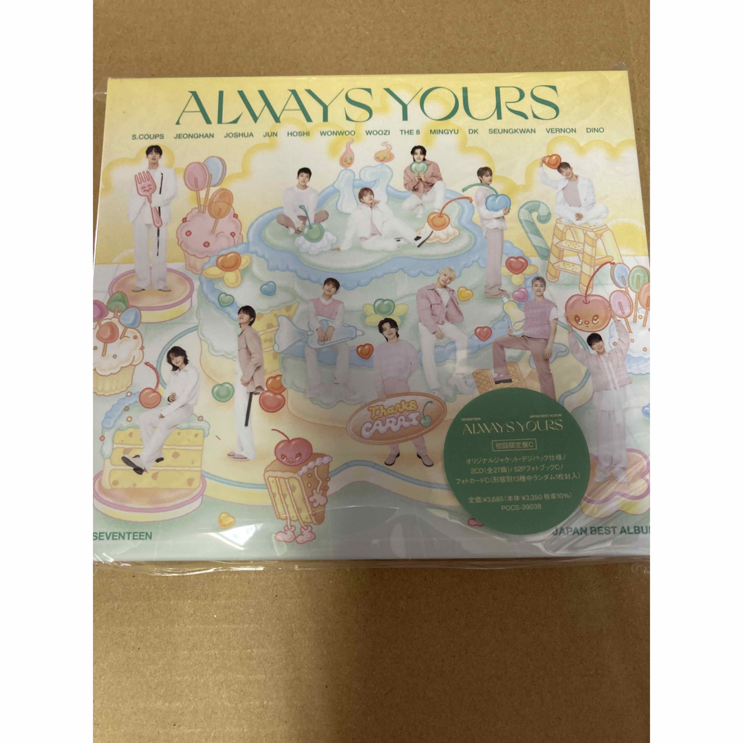 タワレコ特典付きSEVENTEEN ALWAYS YOURS初回盤C新品未開封