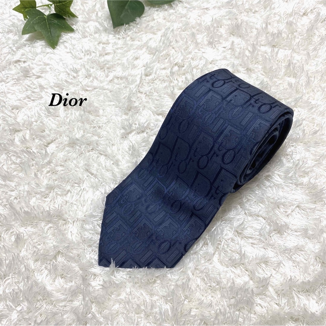 【美品】Dior　ネクタイ　トロッター