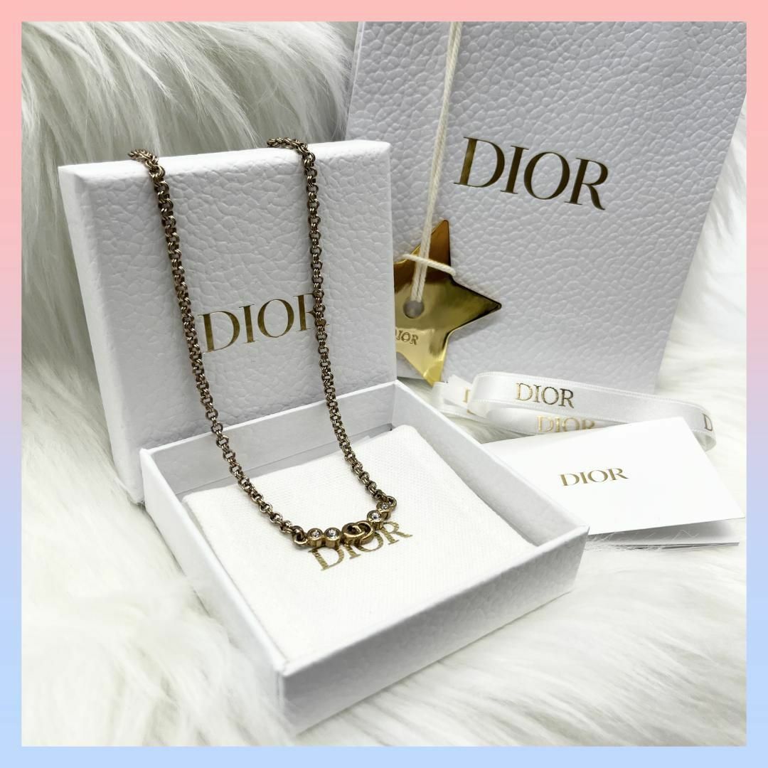 たくさん見ていただけるとChristian Dior ネックレス ロゴネックレス ラインストーン 小物