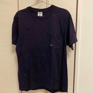 シップス(SHIPS)の【美品】SHIPS 100%コットン　Tシャツ　Mサイズ　ネイビー(Tシャツ(半袖/袖なし))