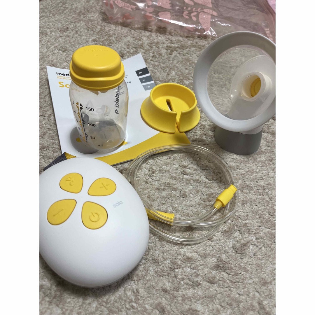 medela メデラ　ソロ電動搾乳機セット＆メデラ容器用乳首