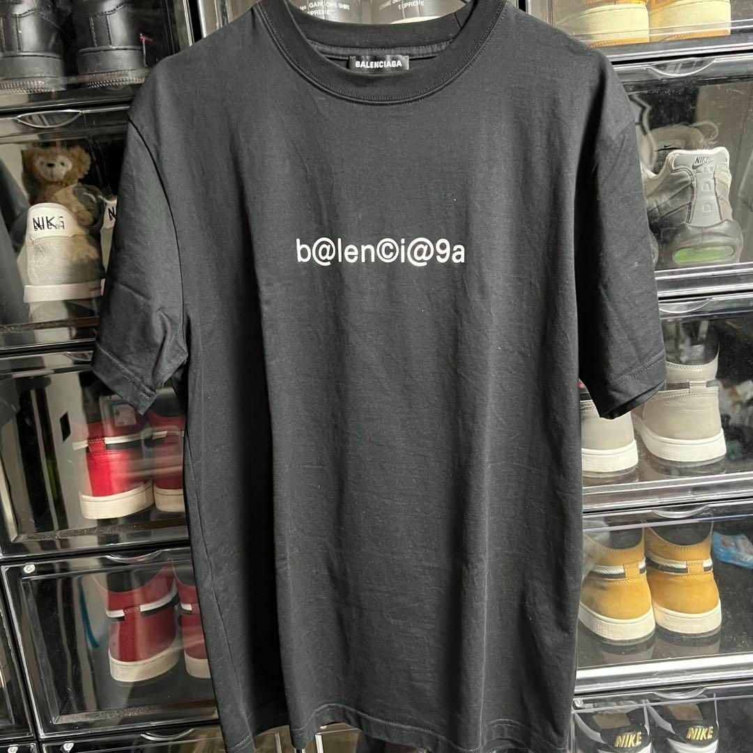 BALENCIAGA バレンシアガ ブラック symbolicロゴ Tシャツ S