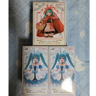 タイトー(TAITO)の初音ミク　wonderland 赤ずきん シンデレラ フィギュア 3個セット(その他)