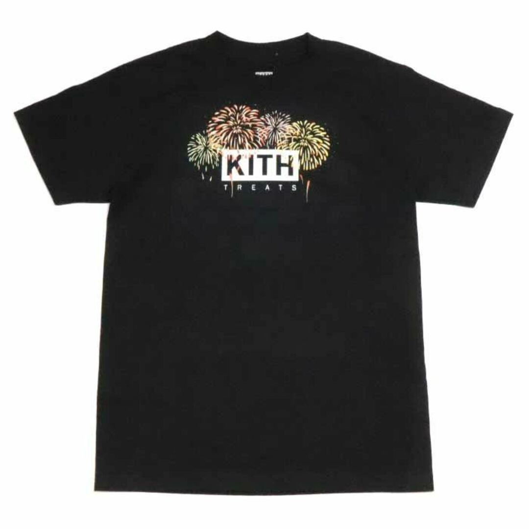 KITH キス TREATS TOKYO 花火 BOXロゴ Tシャツ M 黒