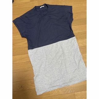 ザラ(ZARA)のロング丈　Tシャツ　オーバーサイズ(Tシャツ(半袖/袖なし))
