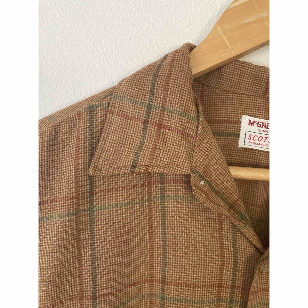 MacGregor(マグレガー)のMcGREGOR マックレガー　長袖シャツ　開襟シャツ　チェックシャツ　70's メンズのトップス(シャツ)の商品写真