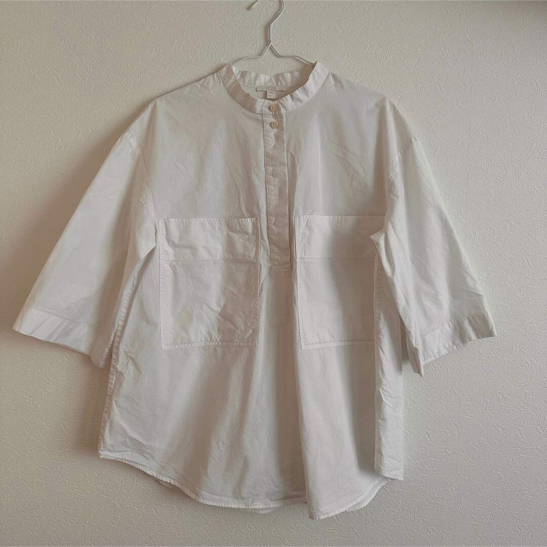 cos スキッパーシャツ　チュニック レディースのトップス(シャツ/ブラウス(半袖/袖なし))の商品写真