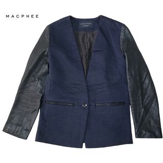 MACPHEE - macphee×金子綾/ファンシーツイードノーカラージャケットの