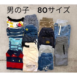 ポロラルフローレン(POLO RALPH LAUREN)の14点まとめ売り　80cm 男の子　保育園着　お着替え　子供服　キッズ　英字ロゴ(Ｔシャツ)