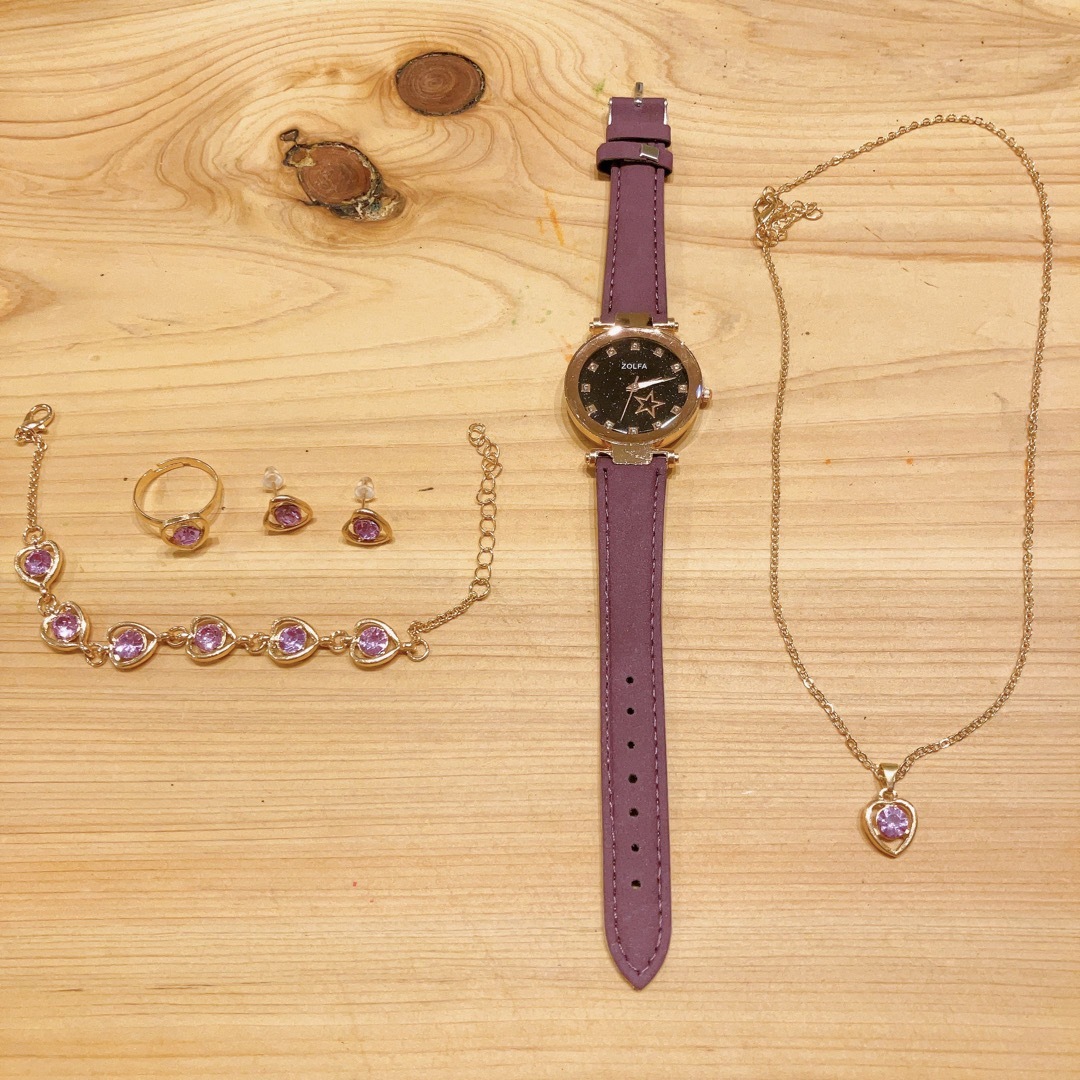 キッズウォッチ　腕時計　アクセサリーセット レディースのファッション小物(腕時計)の商品写真