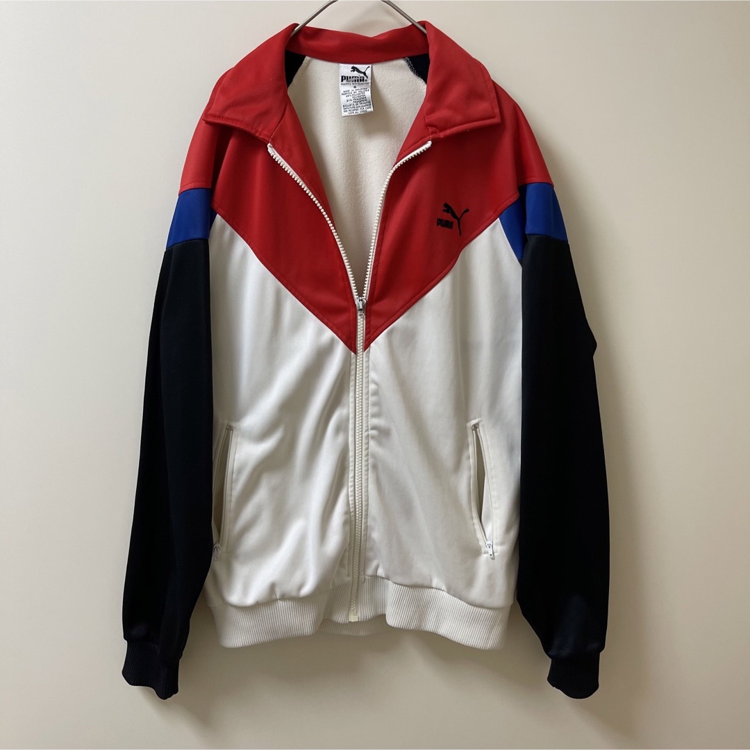 PUMA - 90s 希少L】目利きプーマ刺繍トラックジャケット古着 PUMA - 90s 希少L】目利きプーマ刺繍トラックジャケット古着