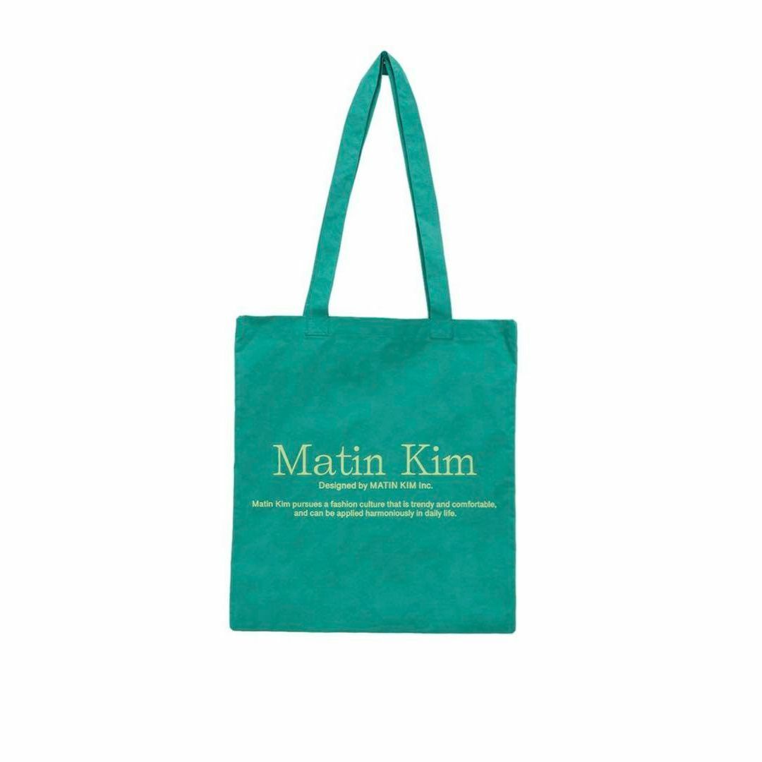 【即発送可】MATIN KIM マーティンキム エコトートバッグ　グリーン　緑