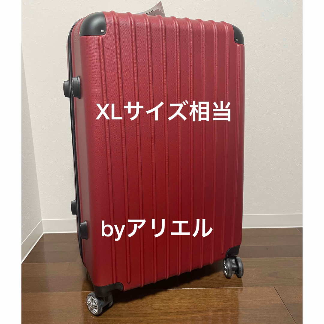 新品 スーツケース Lサイズ XLサイズ相当 ワインレッド 大容量 102Lの通販 by アリエル's shop｜ラクマ