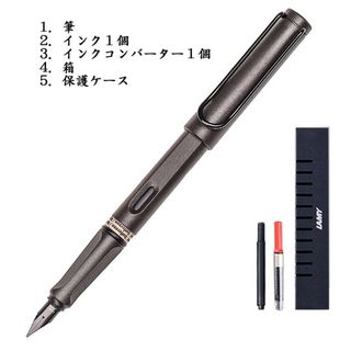 ラミー(LAMY)のlamy サファリー　マットブラック　F　万年筆(ペン/マーカー)