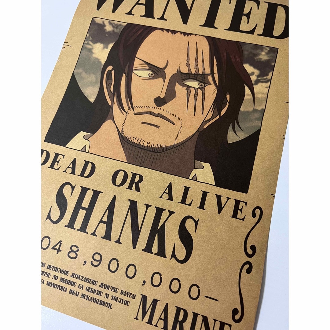 新】ワンピース シャンクス手配書ポスターの通販 by cutie's 新】ワンピース シャンクス手配書ポスターの通販 by cutie's