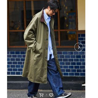 MACOBER マコバー 別注 スタンドカラー ロングコートステンカラーコート