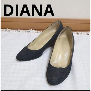 ダイアナ(DIANA)のDIANA WELLFIT ダイアナ　ウェルフィット　デニム　ネイビー(ハイヒール/パンプス)