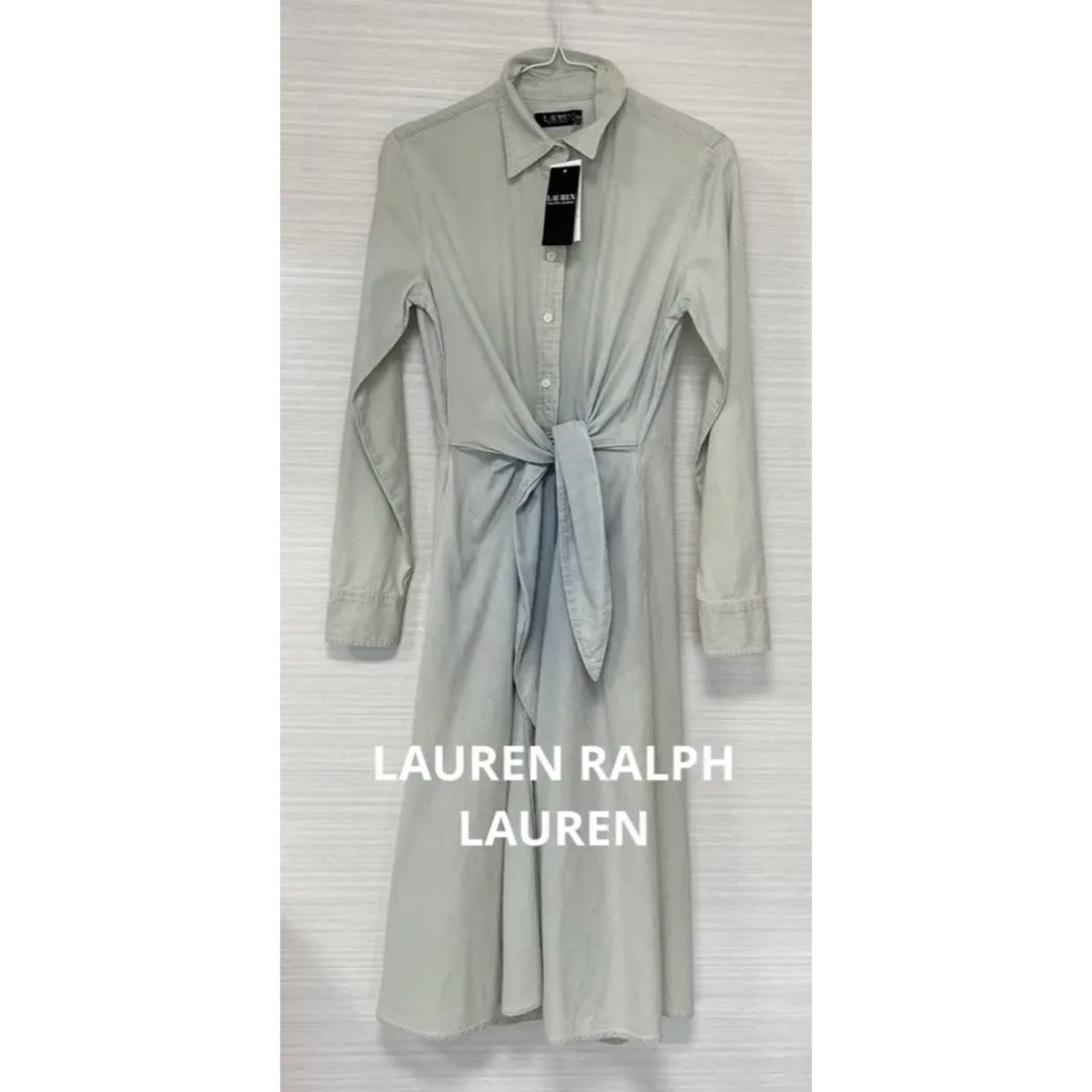 Ralph Lauren(ラルフローレン)のLAUREN ラルフローレン　ワンピース　デニムワンピ　米国購入　新品 レディースのワンピース(ロングワンピース/マキシワンピース)の商品写真