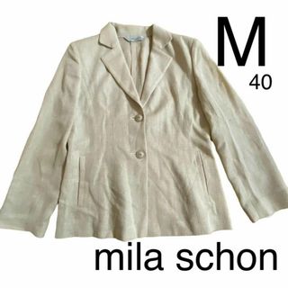 ミラショーン(mila schon)のミラショーン　高級感　重量感　テーラードジャケット　イタリア製(テーラードジャケット)