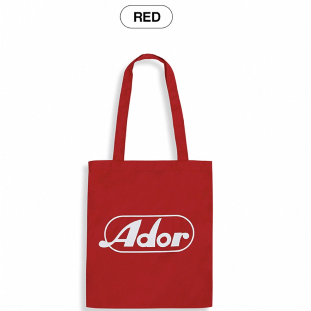 newjeans popup ador ロゴトートバッグ　RED