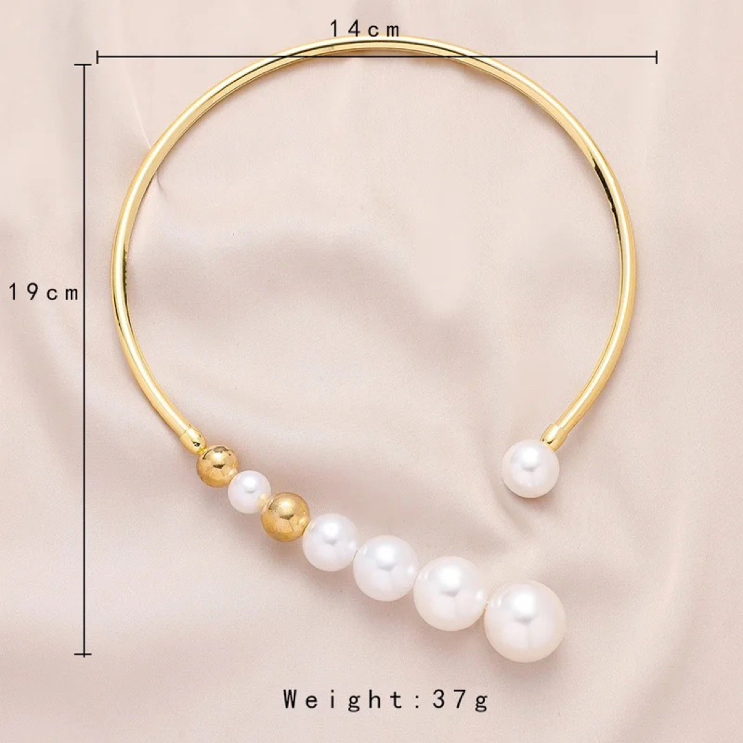 ZARA - パール付きゴールドワープネックレスの通販 by 𝓨𝙘𝙝𝙖𝙣