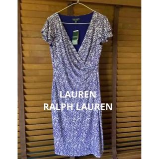 ラルフローレン(Ralph Lauren)のLAUREN ラルフローレン　ワンピース　花柄　米国購入　新品(ひざ丈ワンピース)