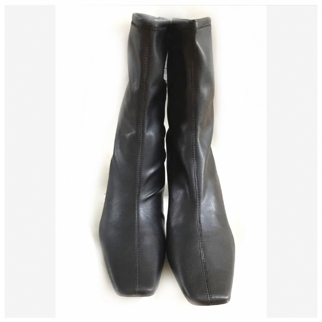 ZARA(ザラ)の★ZARA★ザラ ブーツ ショートブーツ ブラック 黒 39 透明 クリアヒール レディースの靴/シューズ(ブーツ)の商品写真