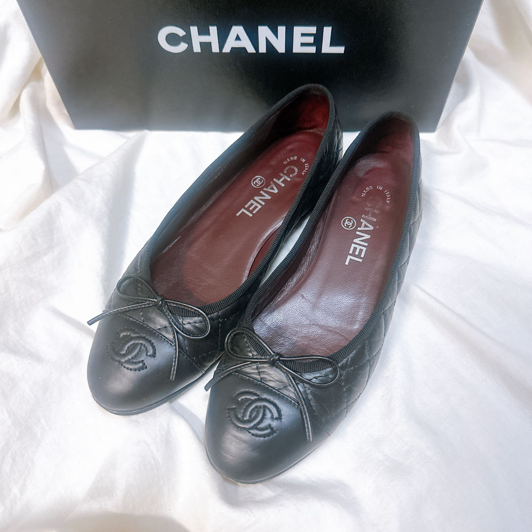 CHANEL(シャネル)の人気　シャネル　マトラッセ　バレエ　フラットシューズ レディースの靴/シューズ(バレエシューズ)の商品写真