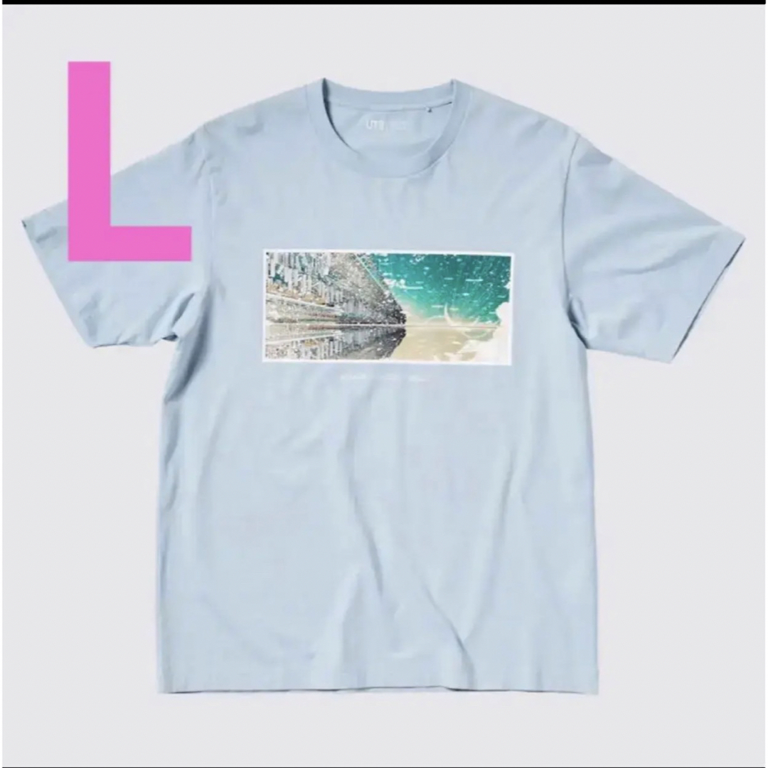UNIQLO(ユニクロ)の【Lサイズ　ブルー】UNIQLO 竜とそばかすの姫　新品UT 半袖Tシャツ メンズのトップス(Tシャツ/カットソー(半袖/袖なし))の商品写真