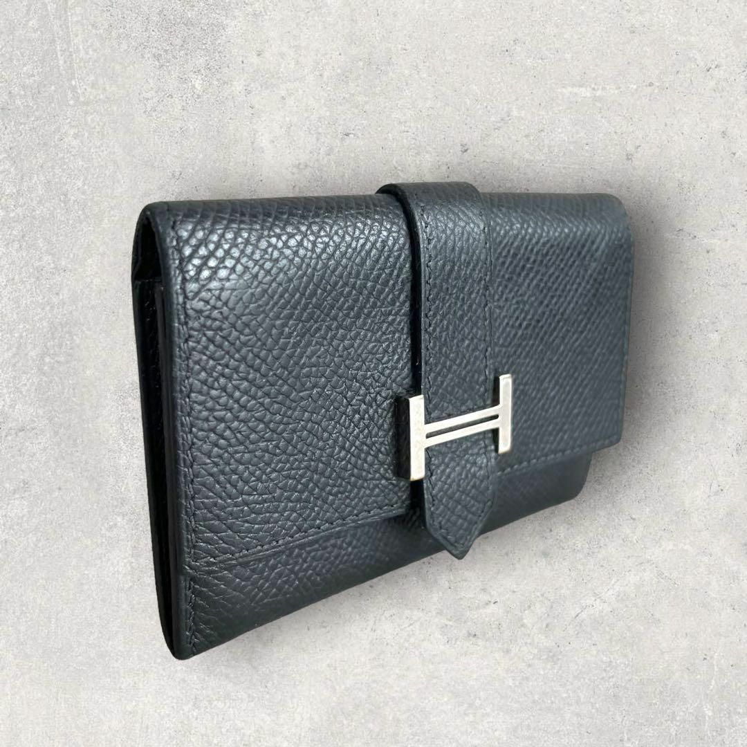 激レア HERMES エルメス べアン 名刺入れ J刻印 ブラック | www