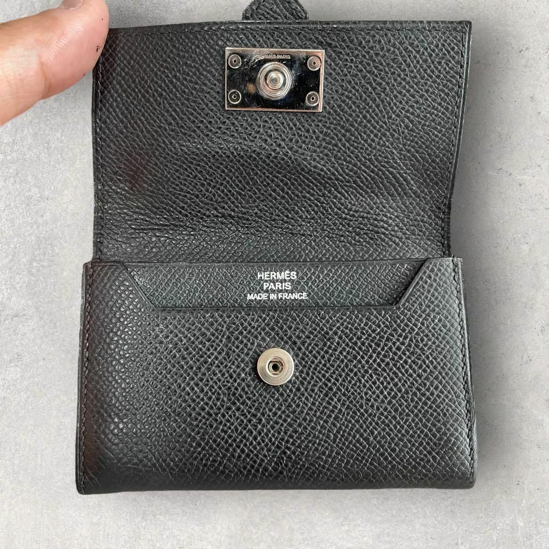 激レア HERMES エルメス べアン 名刺入れ J刻印 ブラック | www