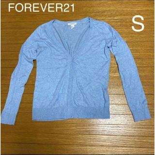 フォーエバートゥエンティーワン(FOREVER 21)のFOREVER21 カーディガン  S 水色(カーディガン)