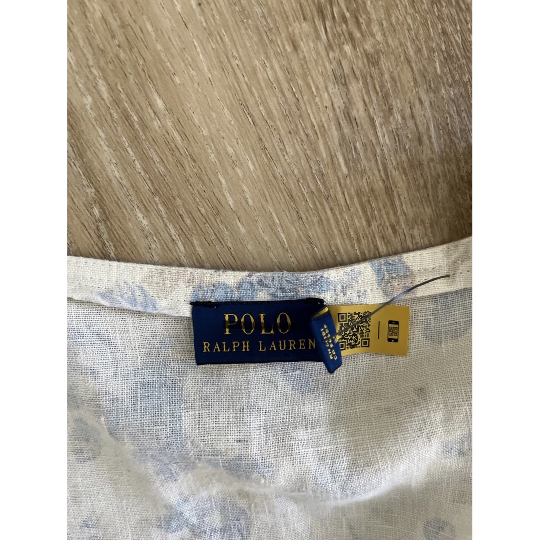 POLO RALPH LAUREN(ポロラルフローレン)のPOLO ラルフローレン　リネン　ワンピース　花柄　米国購入　新品 レディースのワンピース(ロングワンピース/マキシワンピース)の商品写真