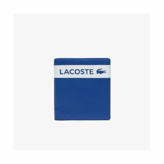 ラコステ(LACOSTE)の【ブルー】ステッカープリント2つ折りウォレット(折り財布)