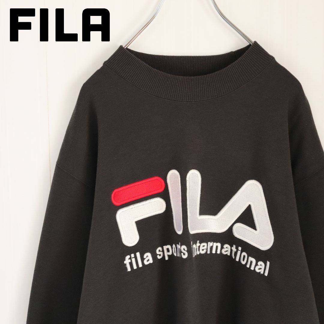 FILA - 【デカロゴ刺繍】フィラ／スウェット トレーナー 太アーム