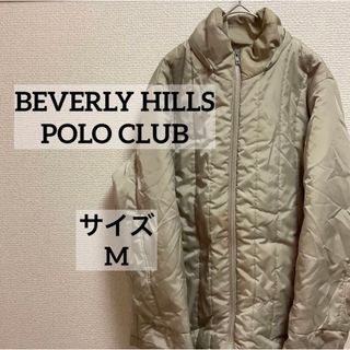 ビバリーヒルズポロクラブ(BEVERLY HILLS POLO CLUB（BHPC）)のダウンジャケット　ビバリーヒルズポロクラブ　ベージュ　フードなし　レディース　M(ダウンジャケット)