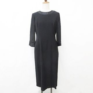 ジバンシィ(GIVENCHY)のジバンシィ 東京ソワール フォーマル ワンピース 七分袖 ブラック 黒 10(礼服/喪服)