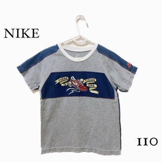 ナイキ(NIKE)のNIKE   ナイキ　半袖　Tシャツ　110   グレー　プリント(Tシャツ/カットソー)