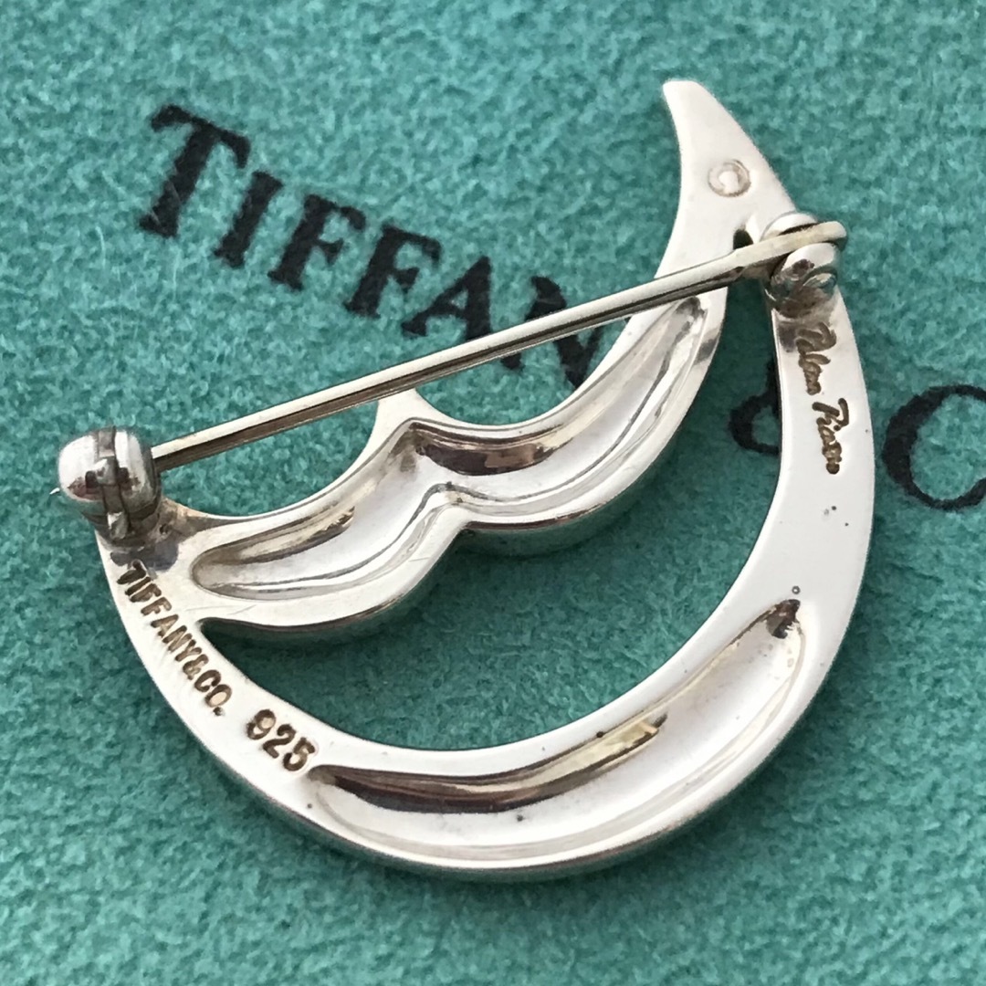 Tiffany パロマピカソクレセントムーン ブローチ-