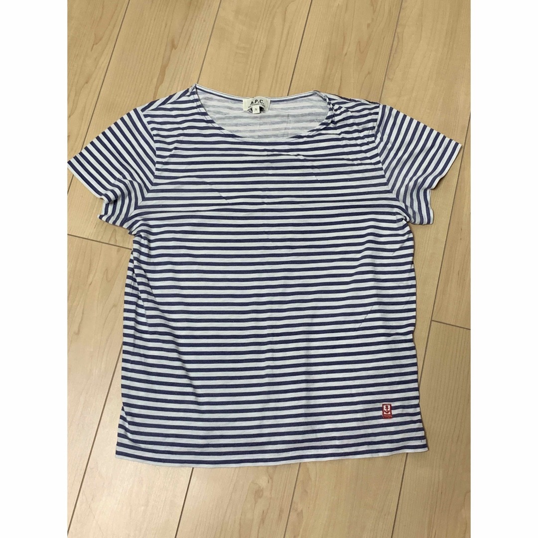 A.P.C(アーペーセー)のA.P.C. ボーダー　カットソー　メンズ　sサイズ メンズのトップス(Tシャツ/カットソー(半袖/袖なし))の商品写真