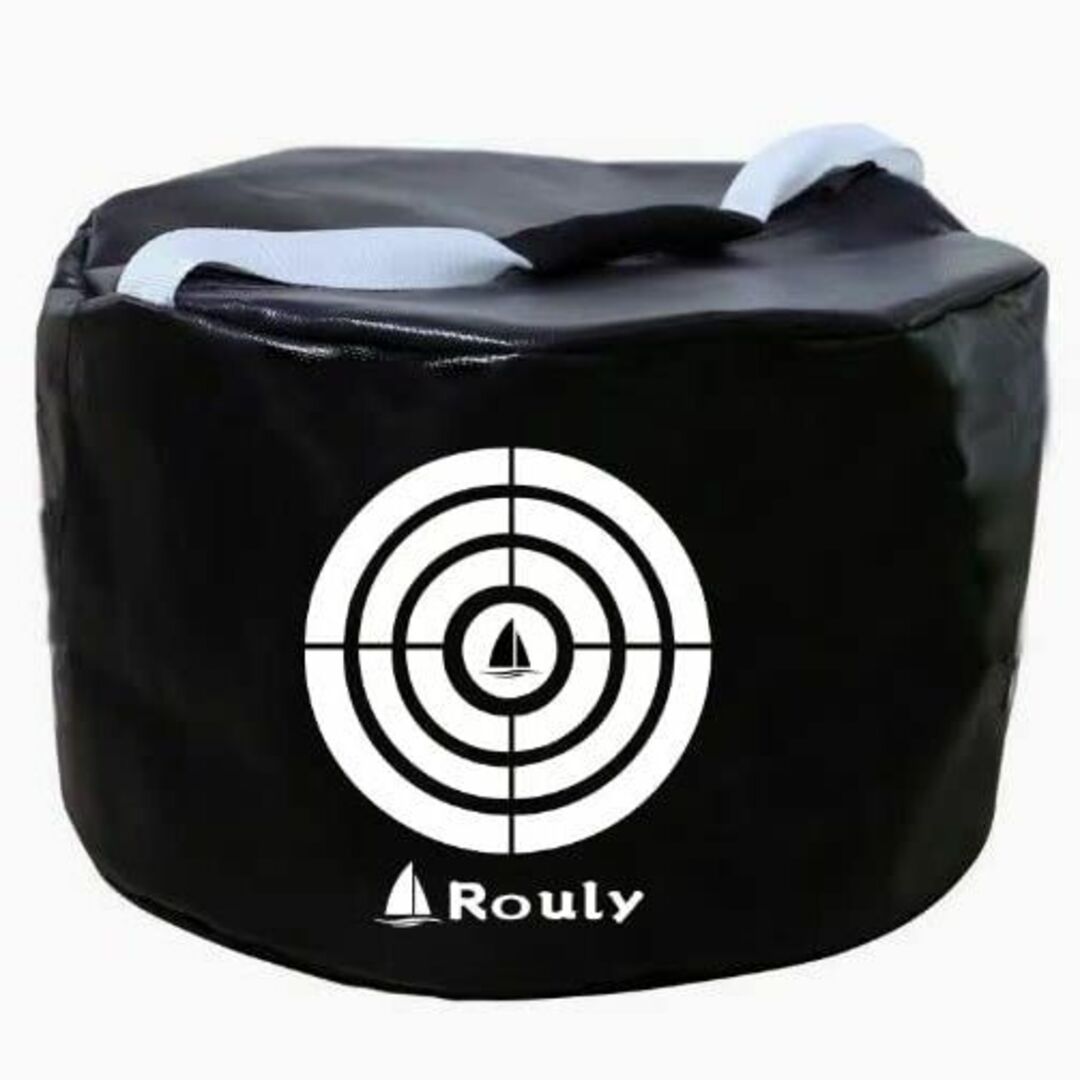 【色: ブラック】Rouly ゴルフ インパクトバッグ ゴルフスイング 練習器具