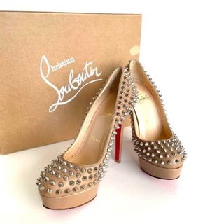 クリスチャンルブタン(Christian Louboutin)の美品 クリスチャンルブタン ビアンカ ハイヒール 35 スタッズ スパイク(ハイヒール/パンプス)