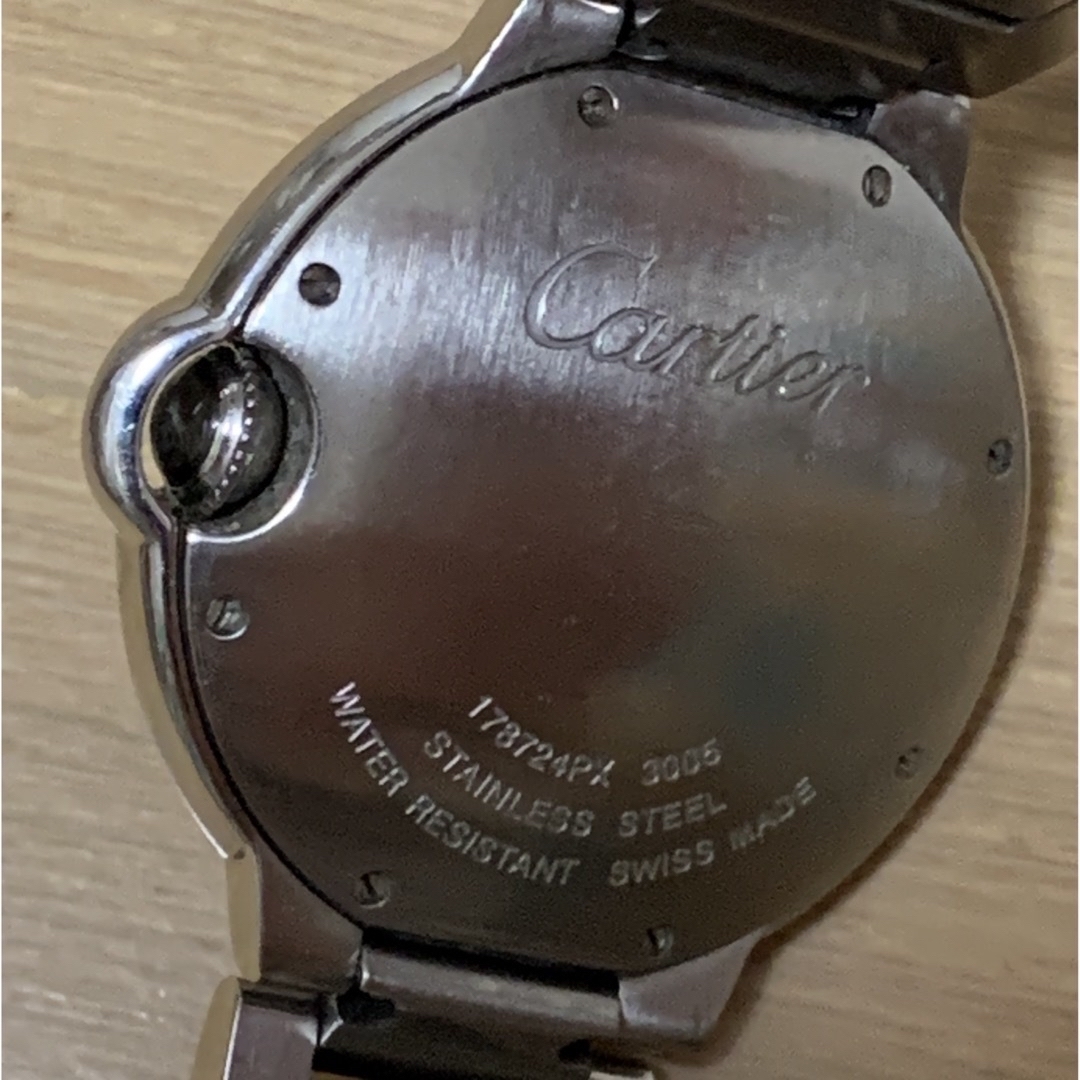 Cartier(カルティエ)の★★★(自己紹介読んでください)様専用　カルティエ　バロンブルーMM レディースのファッション小物(腕時計)の商品写真