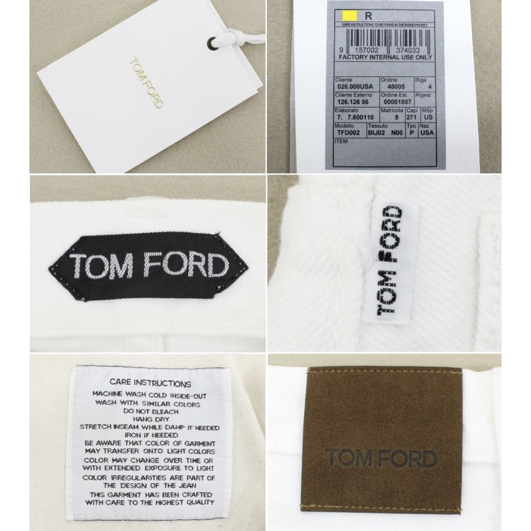 【新品/定価12万円】TOM FORDコットンストレートホワイトデニム32インチ