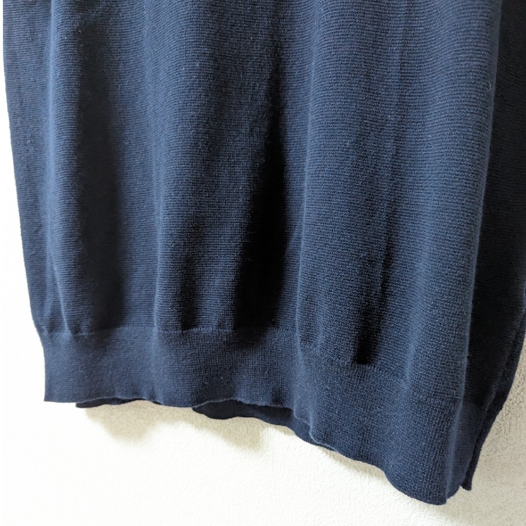 UNIQLO(ユニクロ)のUNIQLO 413063  ウォッシャブルクルーネックセーター ネイビー L メンズのトップス(ニット/セーター)の商品写真