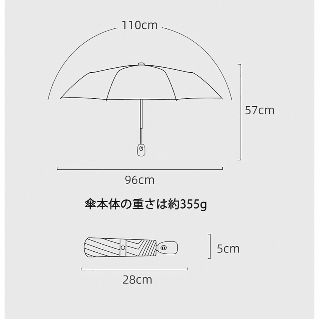 日傘 折りたたみ傘 自動開閉 UVカット 遮光  男女兼用　超軽量　晴雨兼用 レディースのファッション小物(傘)の商品写真