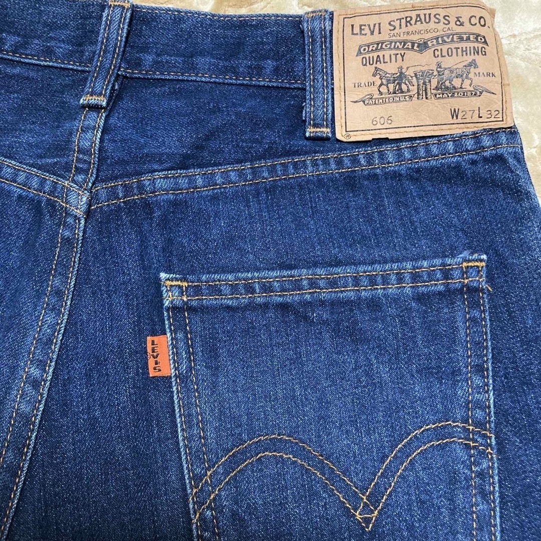 Levi's(リーバイス)のUSA製 LEVIS LVC 606 オレンジタブ BIGE タロン w27 レディースのパンツ(デニム/ジーンズ)の商品写真