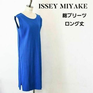 イッセイミヤケ(ISSEY MIYAKE)の【美品】 ISSEY MIYAKE イッセイミヤケ プリーツワンピース ロング(ロングワンピース/マキシワンピース)